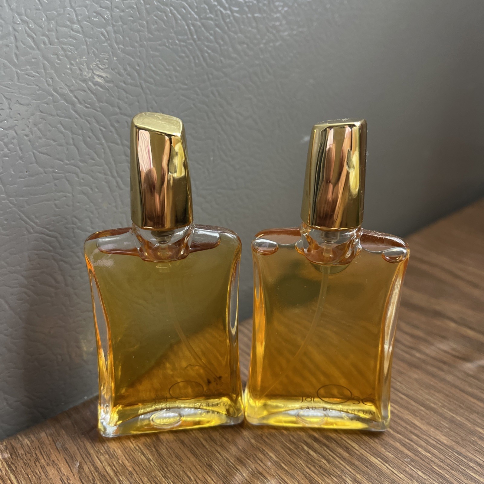 Vintage J\'ai Ose Eau de Parfum Spray 0.5 fl.oz./ 15 ml., France. Lot Of 2