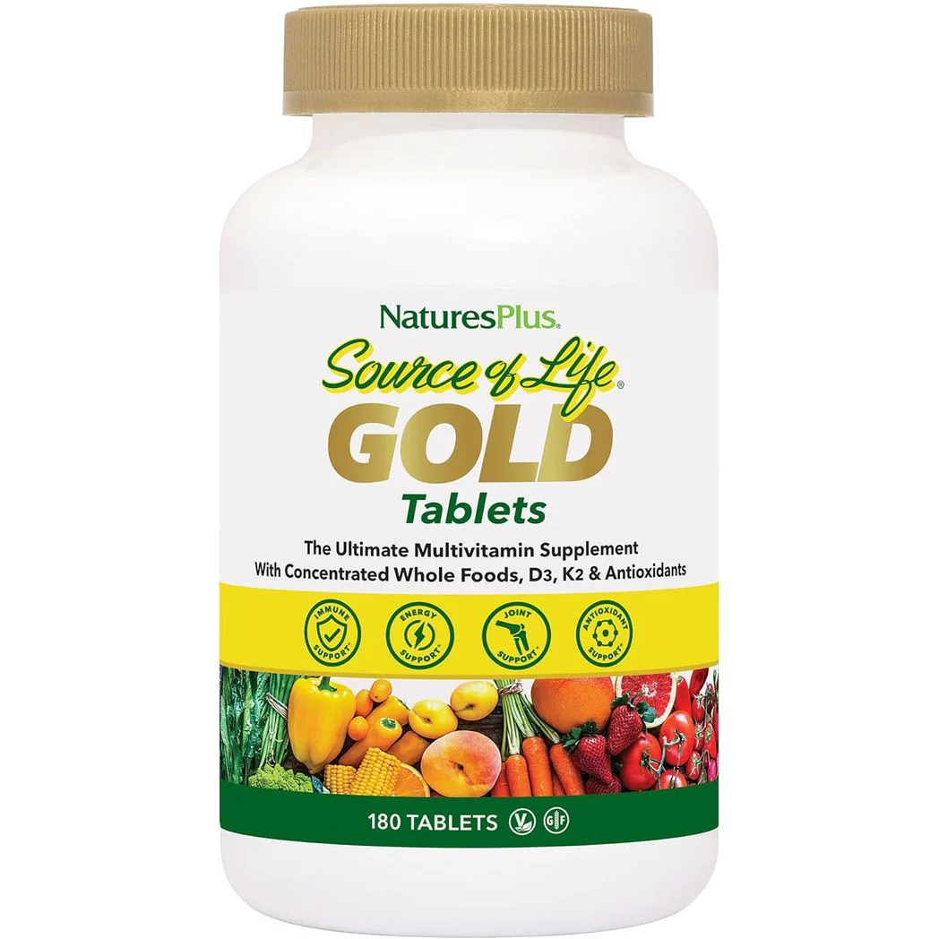Natures Plus Source of Life Gold Multivitamin 180 Tablets Natures Plus Source of Life Gold Multivitamin 180 Tablets
