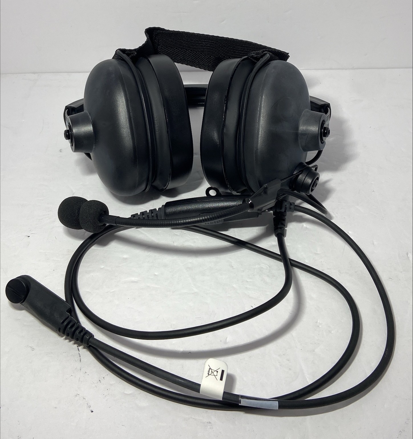 Harris 12802-0650-13 HD Behind-the-Head Headset with Push-To-Talk (PTT) XL-200P