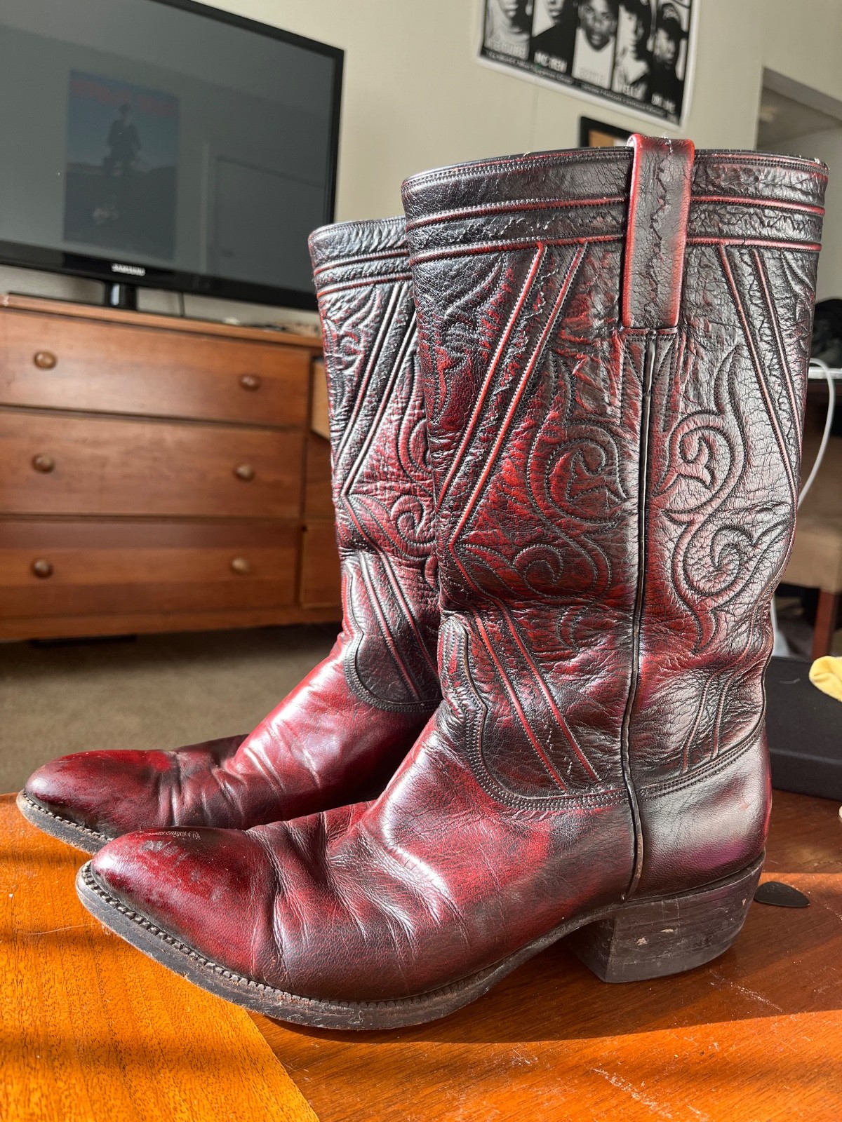 vintage lucchese boots 10.5D San Antonio stamp