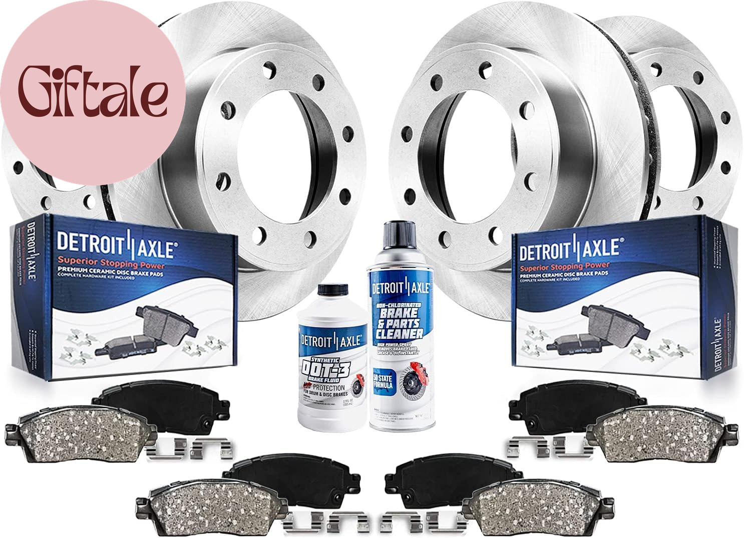 Detroit Axle - 4WD Brake Kit for 2012-2022 Ford F-250 Super Duty 2013-2022 F-350