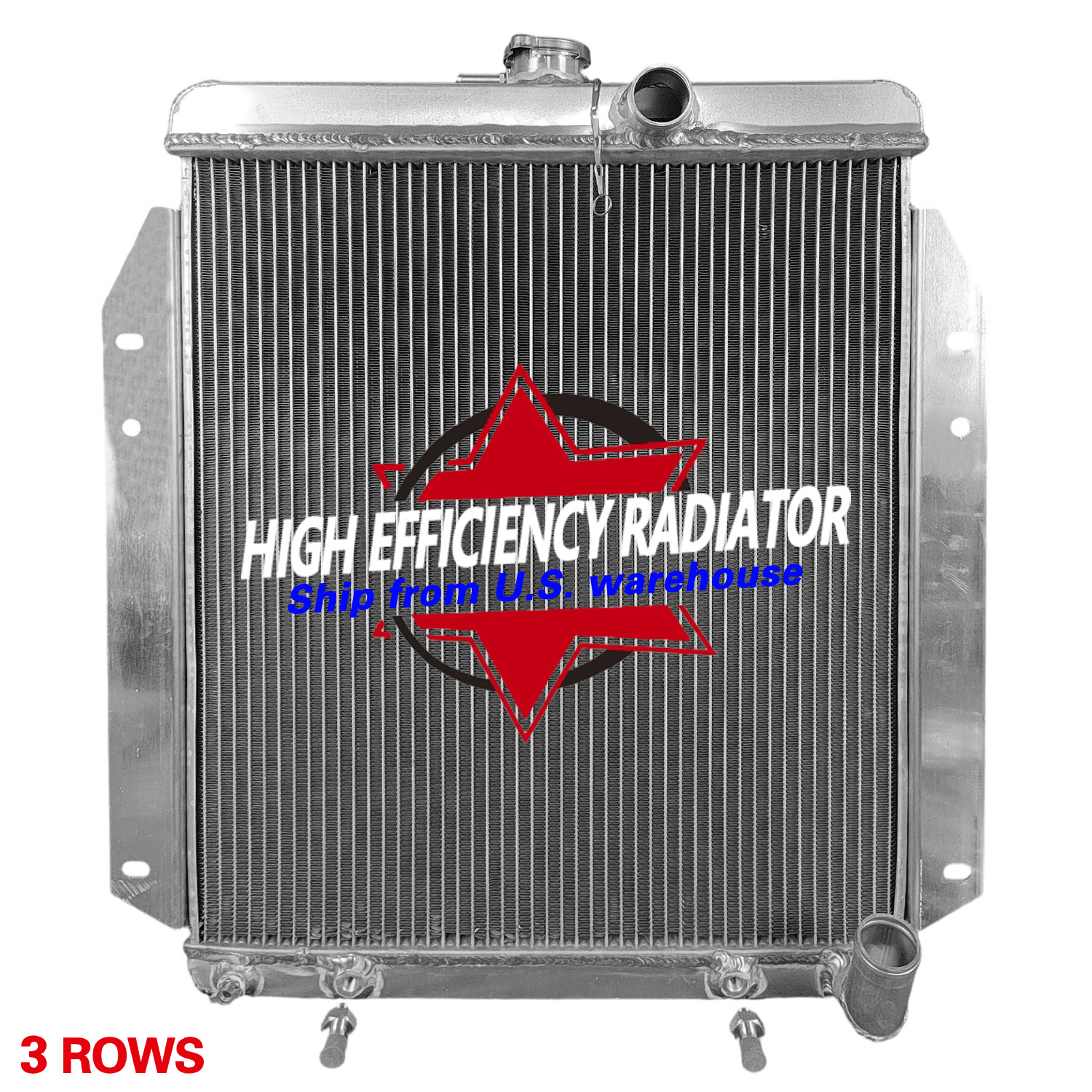 For 1964-1970 Dodge A100 Truck 2.8L 3.2L 3.7L L6 Engine Full Aluminum Radiator