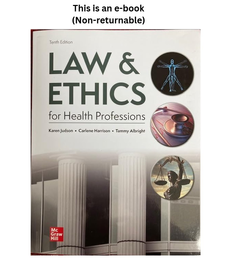 Karen Judson Law & Ethics for Health Professions 2023