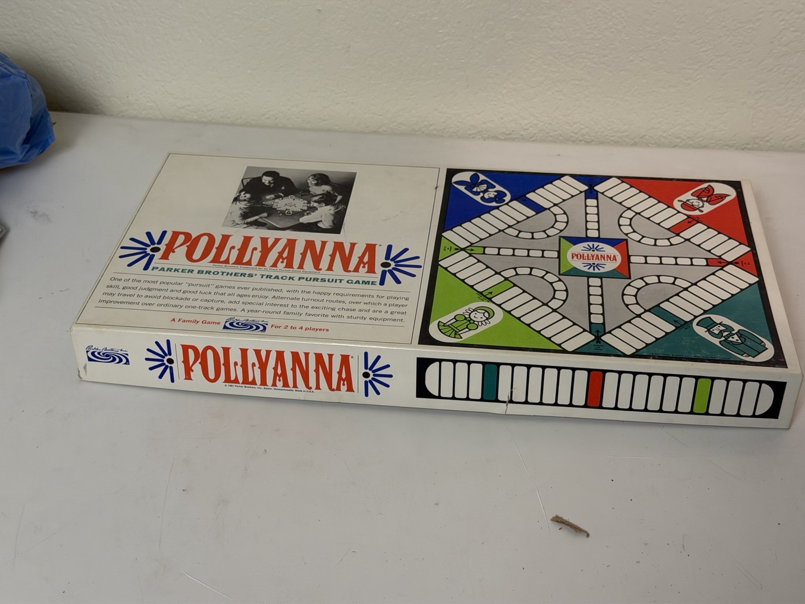 Vintage Parker Brothers 1967 Pollyanna Board Game Complete with Original Box