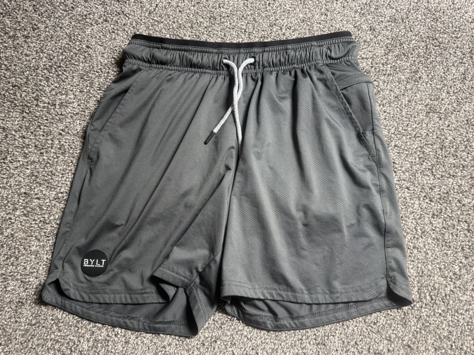 BYLT Premium Basics Linerless Shorts Mens Large Dark Gray Active
