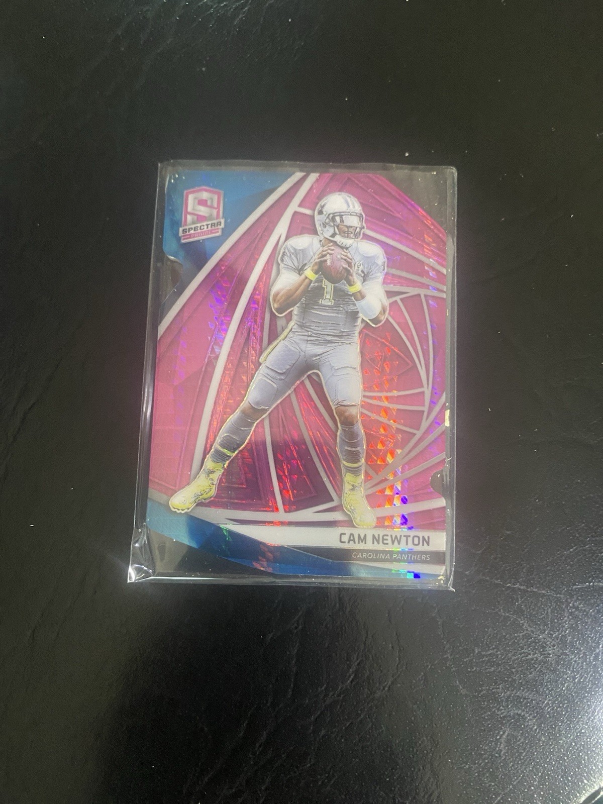 2019 Panthers Cam Newton Spectra Pink Die-cut Prizm /20 (Rare Pro Bowl Jersey)