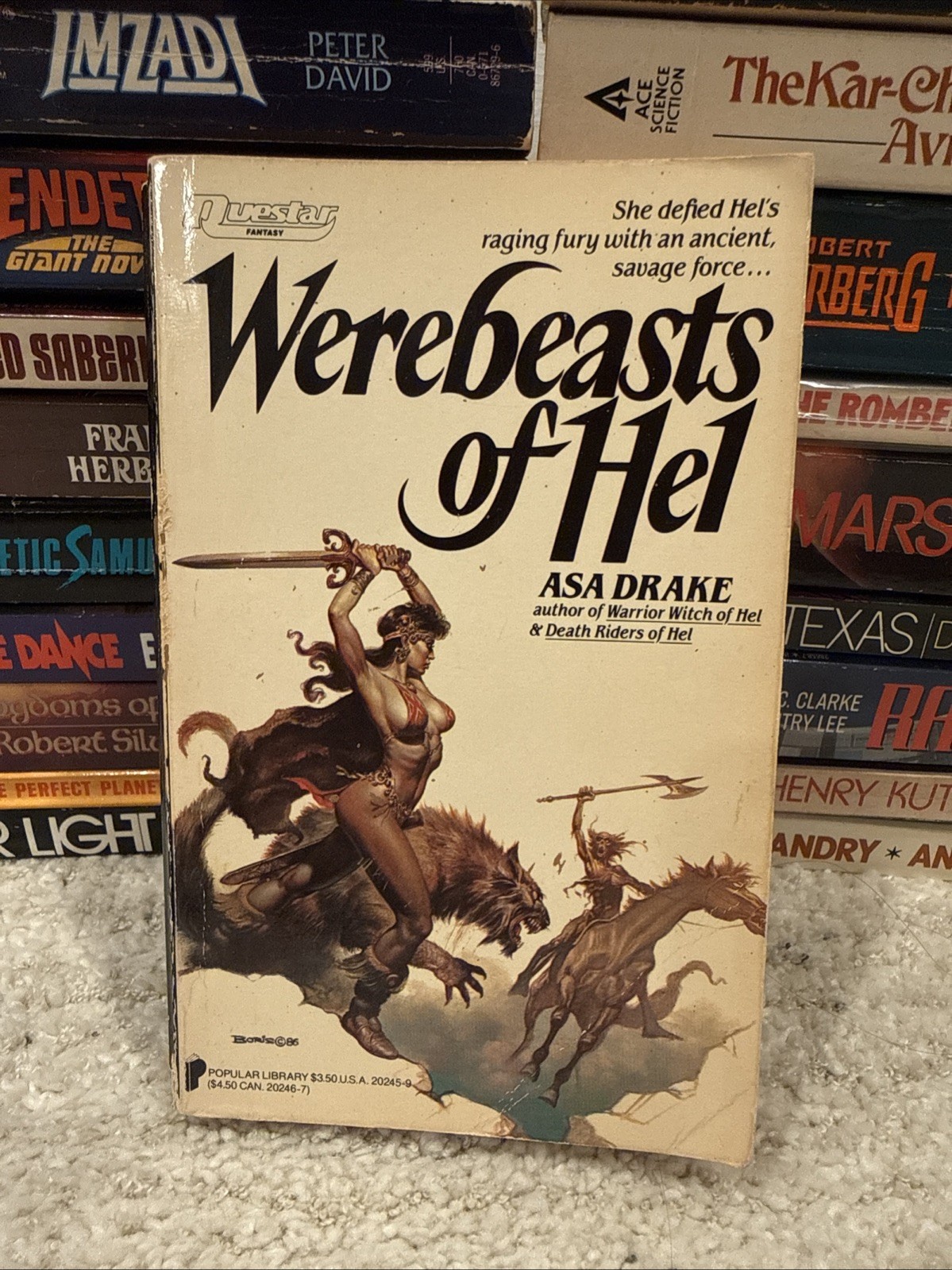 Werebeasts of Hel Asa Drake (Popular Library, 1986) Paperback Werebeasts of Hel Asa Drake (Popular Library, 1986) Paperback