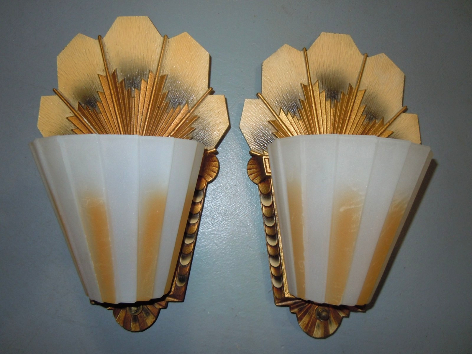 RARE PAIR ART DECO 