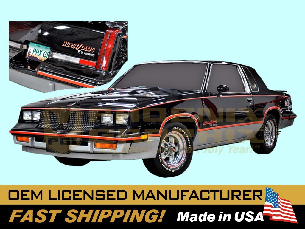 1983 Oldsmobile Hurst/Olds Stripes Decals Graphics Kit COMPLETE