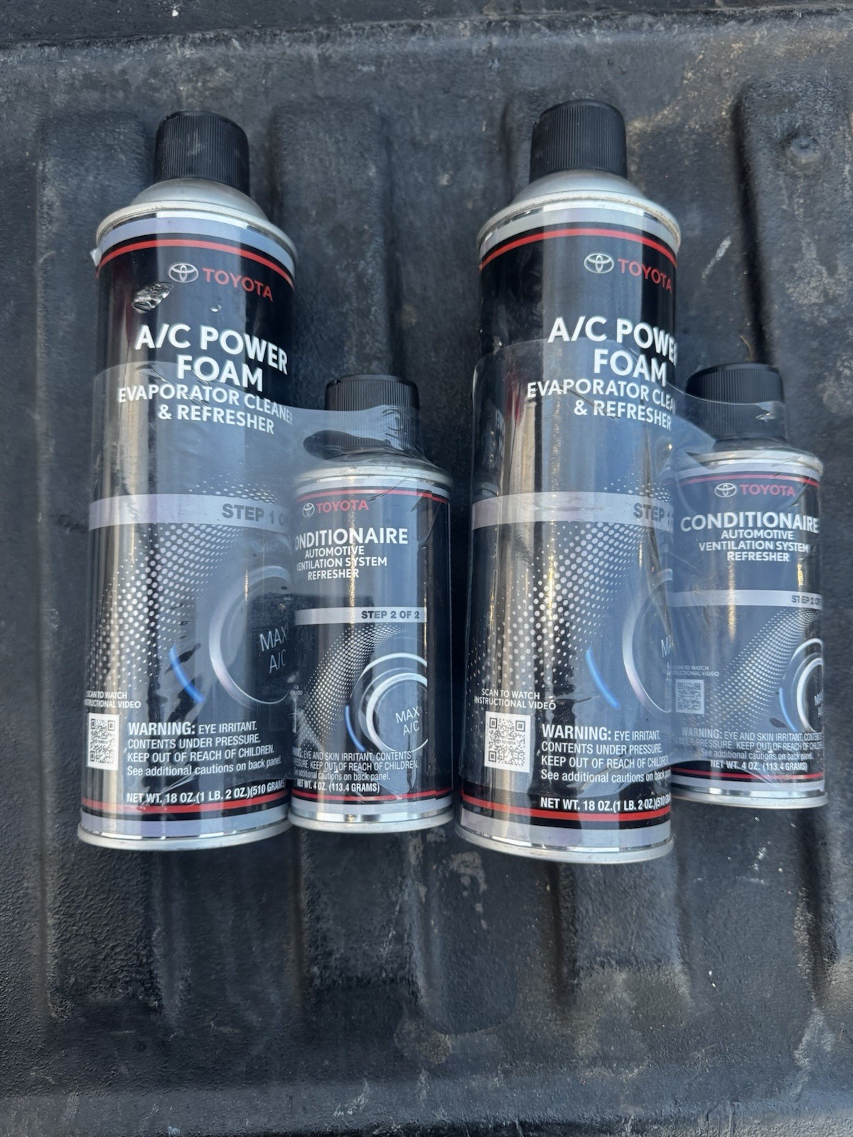 Genuine Toyota OEM A/C Evaporator Cleaner & Refresher Kit (2-Pack) 00289-ACRKT