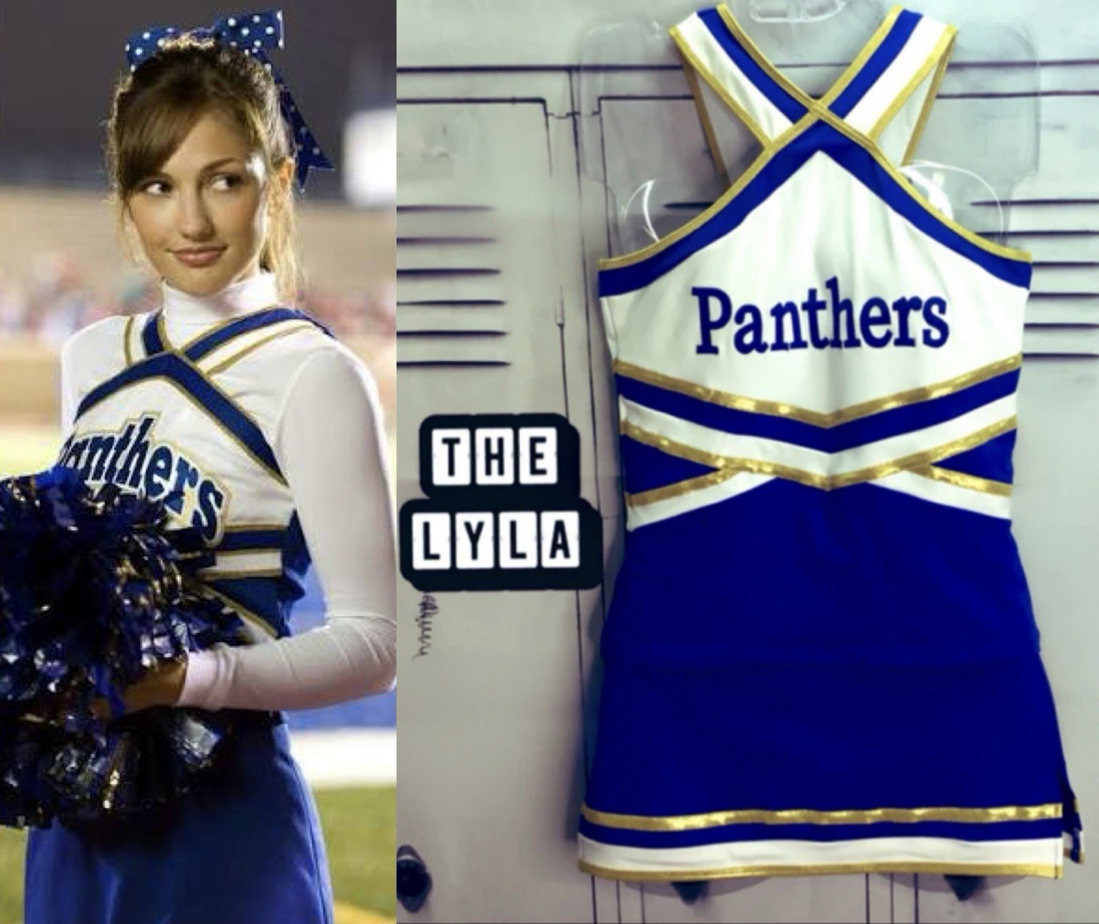 Cheerleading Uniform Friday Night Lights Panthers Adult XL last One In Stock