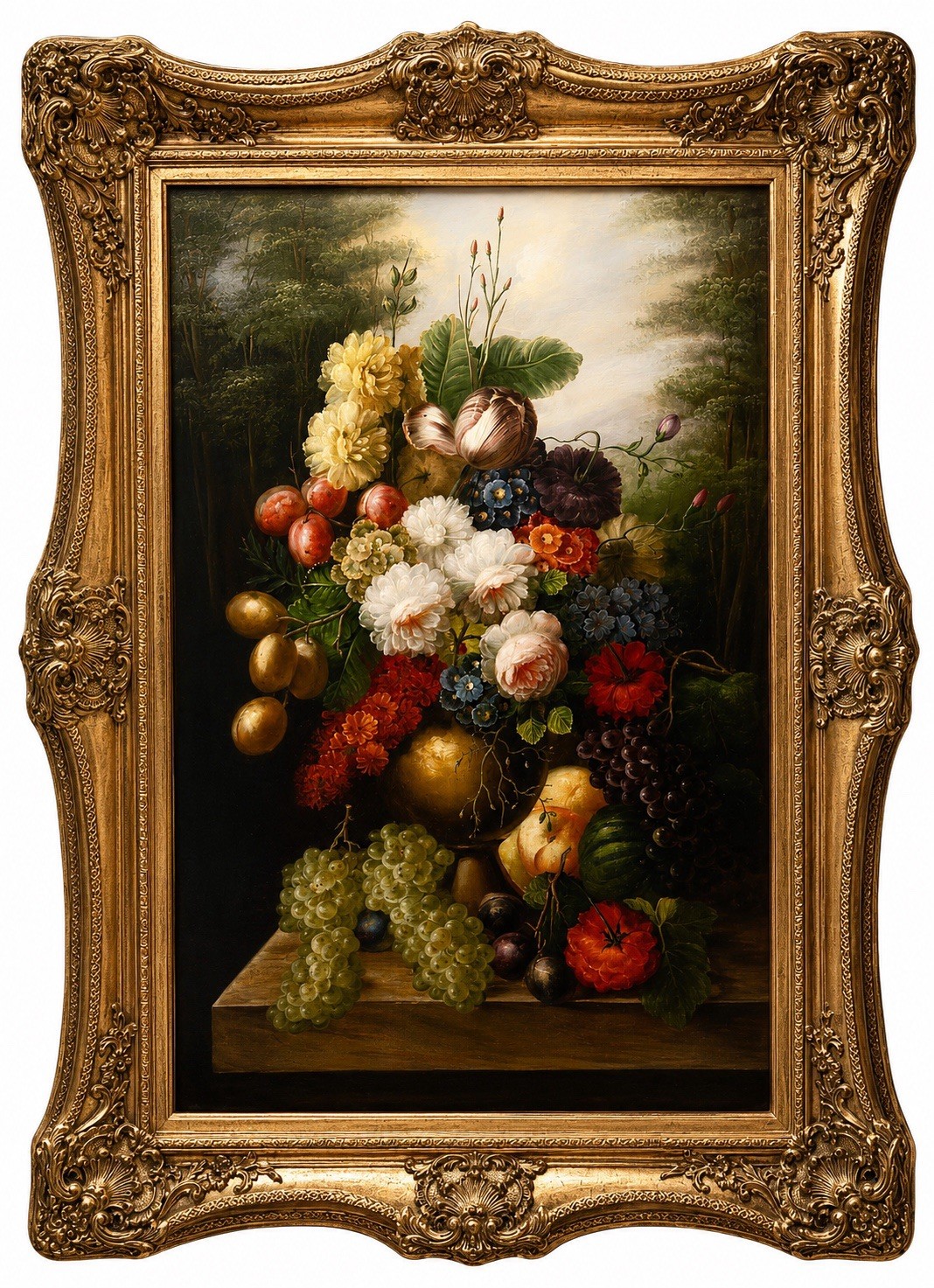 Fabulous Vintage Oil On Canvas Renaissance Still Life Painting Signed & Framed Fabulous Vintage Oil On Canvas Renaissance Still Life Painting Signed & Framed