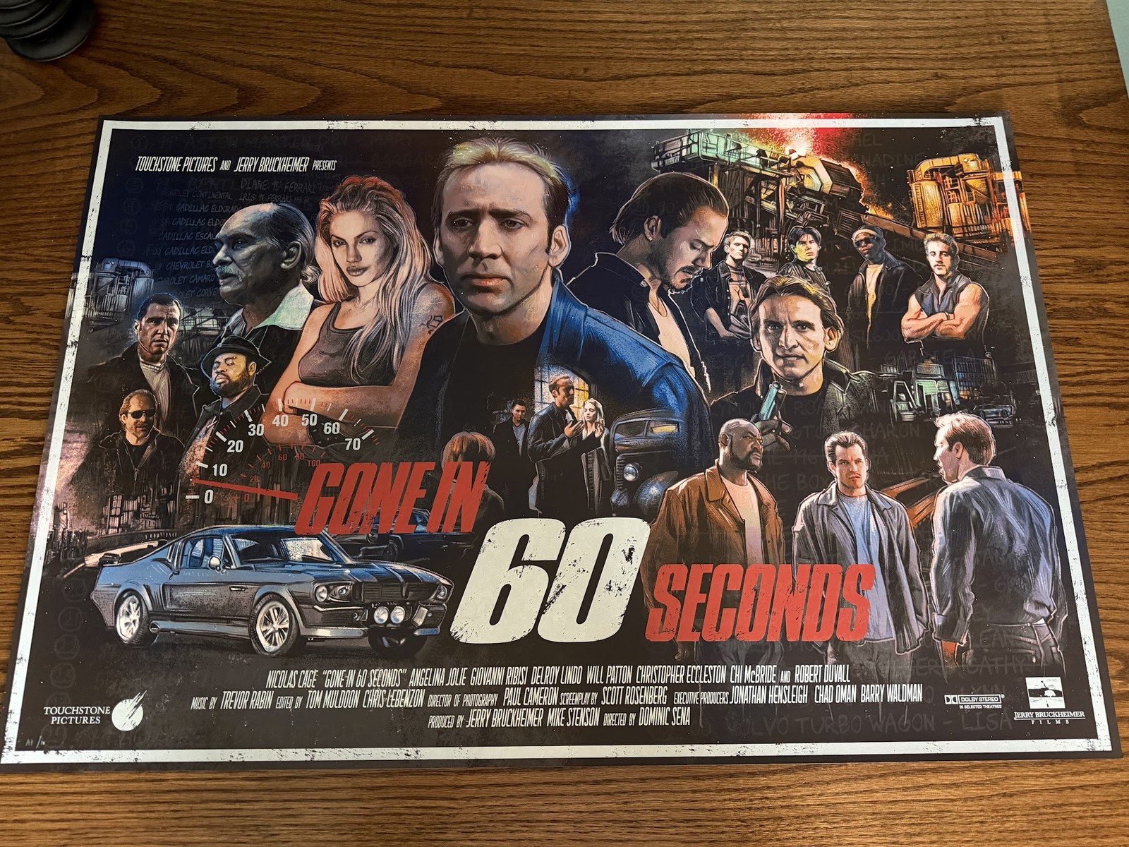Gone in 60 Seconds Mondo 36x24 Poster Vlad Rodriguez Limited Edition Print
