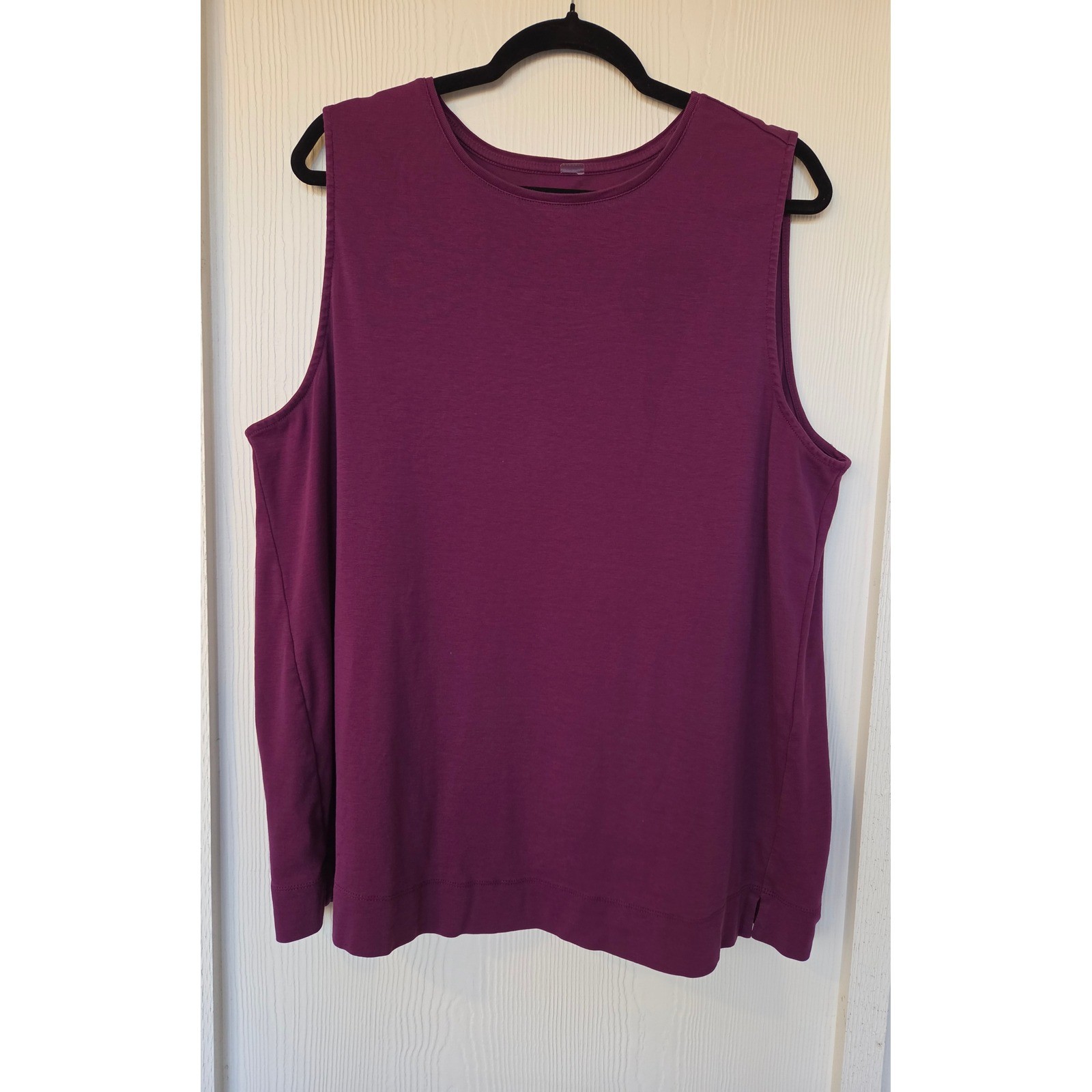 J Jill Perfect Pima Forward Seam Tank Top XL Purple Capsule Fall Layering Office