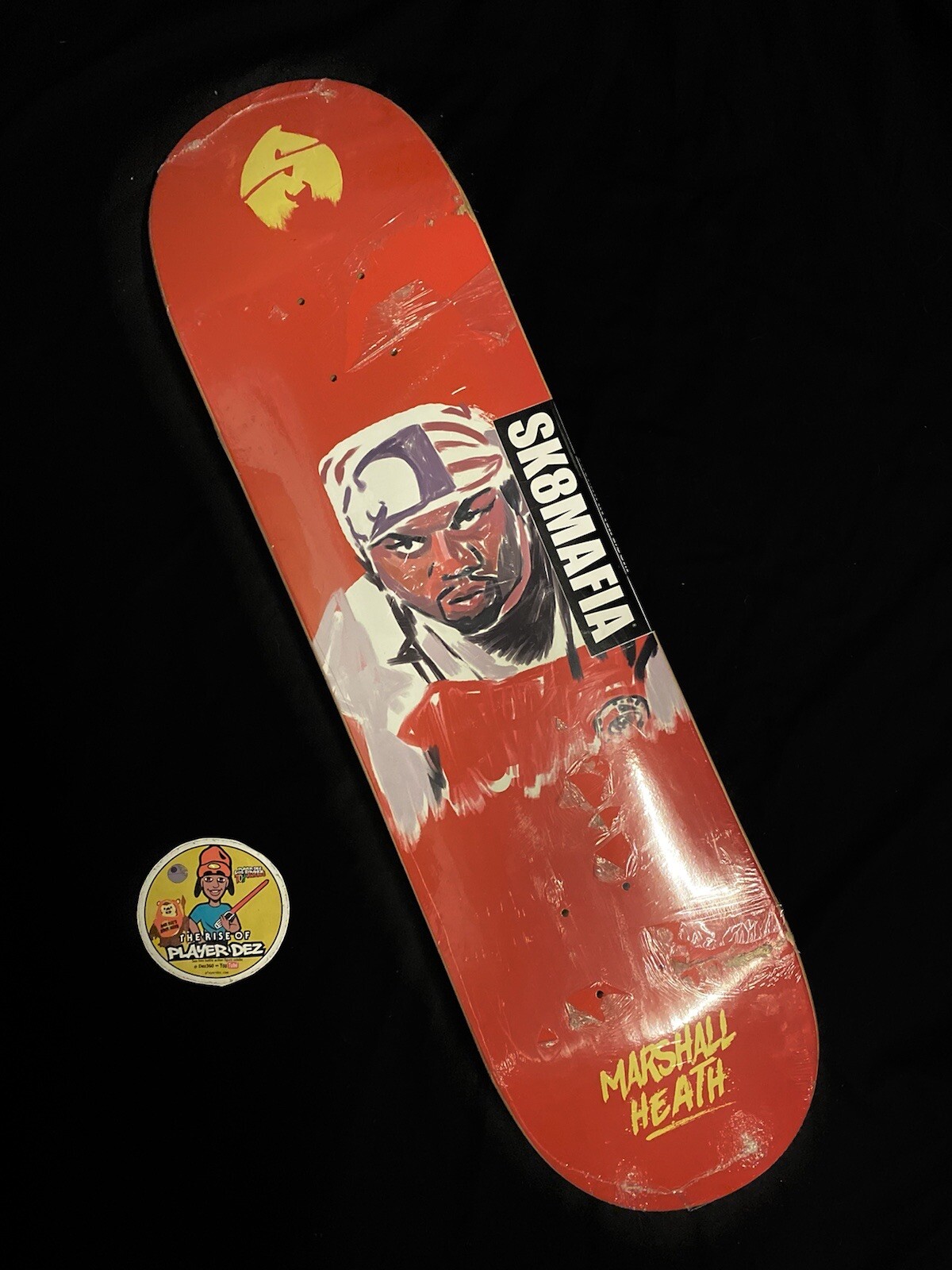 RARE Sk8mafia Wutang Clan Marshall Heath Chef Raewon Skateboard Deck In Shrink