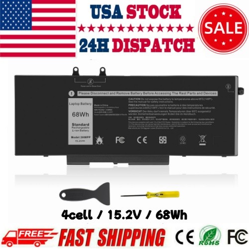 ✅LOT 3HWPP Battery For Dell Latitude 14 5401 5411 15 5501 5511 Precisio 68Wh