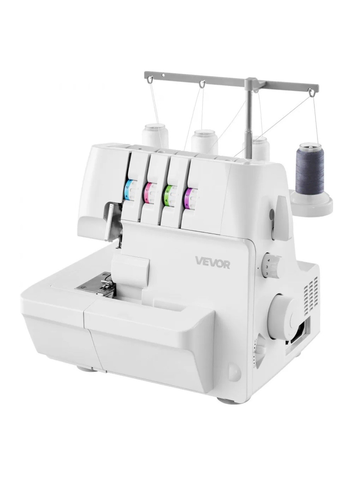 VEVOR Serger Sewing Machine Overlock Machine 1250 SPM 2-3-4 Thread Capability VEVOR Serger Sewing Machine Overlock Machine 1250 SPM 2-3-4 Thread Capability