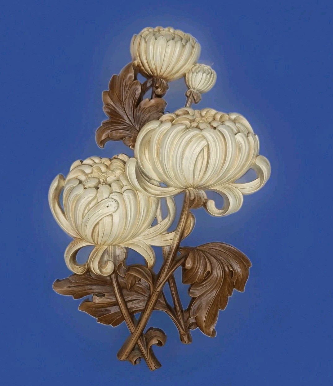 Vtg Homco Syroco Floral Mums Wall Art Plaque 4460 Gold Accent Cottage Decor Vtg Homco Syroco Floral Mums Wall Art Plaque 4460 Gold Accent Cottage Decor
