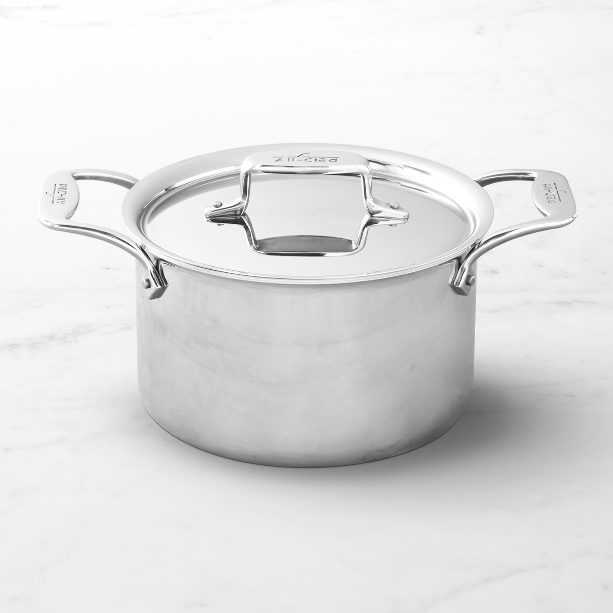 All-Clad D5® Polished Stainless-Steel Soup Pot, 4-Qt. All-Clad D5® Polished Stainless-Steel Soup Pot, 4-Qt.
