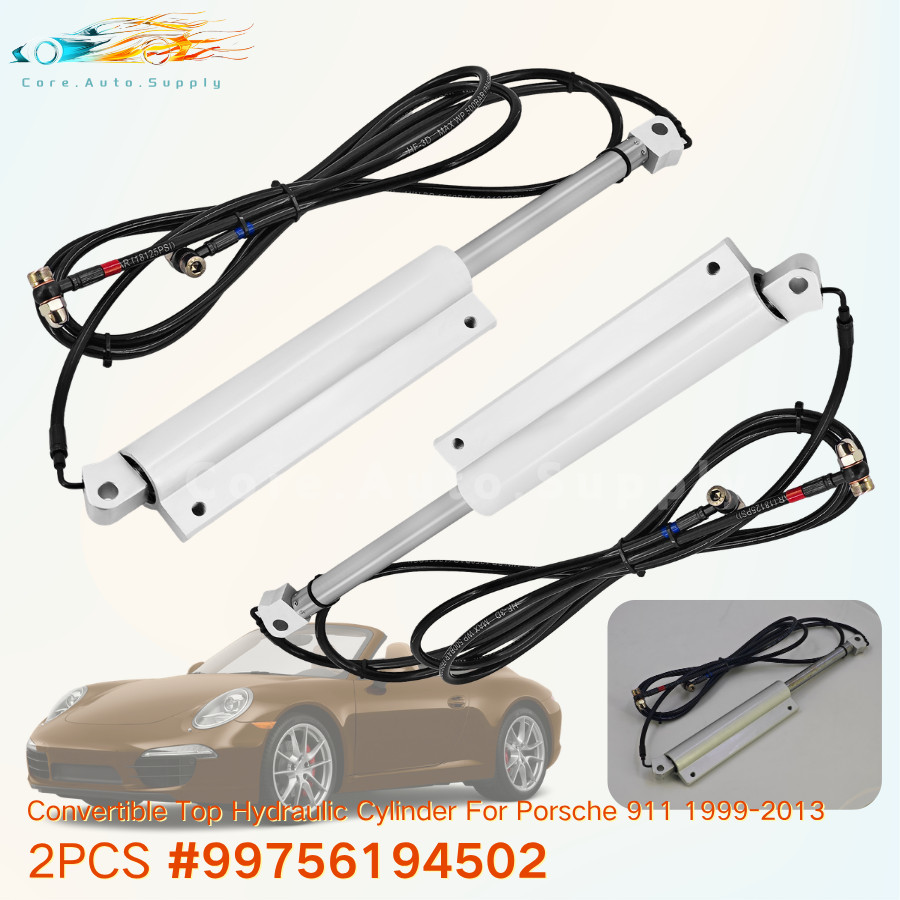 2 PCS Convertible Top Hydraulic Cylinder For Porsche 911 1999-2013 99756194502