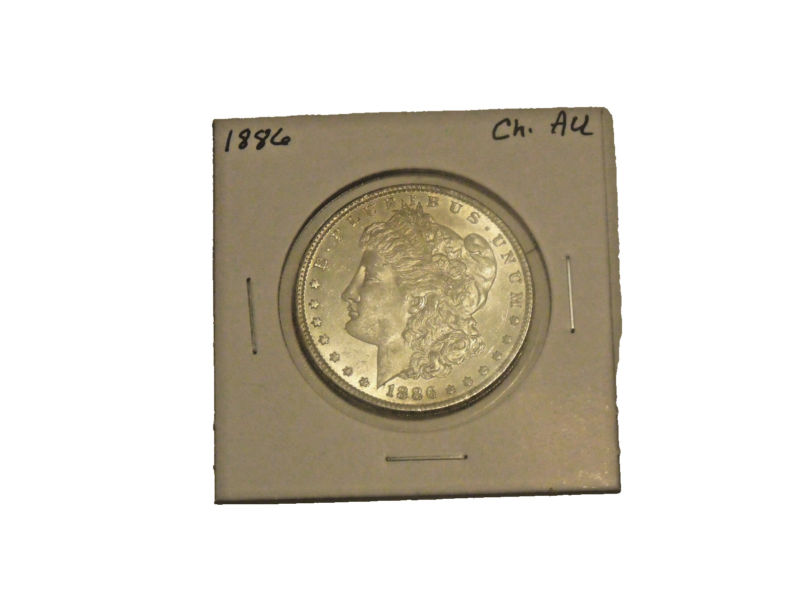 Silver 1886  Morgan Dollar     Nice  Choice AU condition