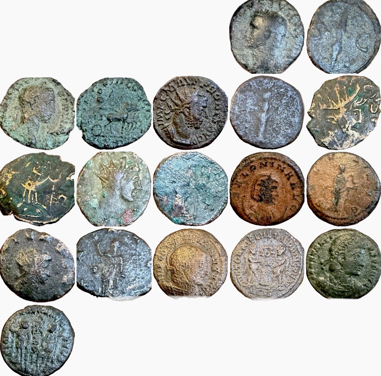 Interesting Lot Of 9 Ancient Roman Coins 🥳 Interesting Lot Of 9 Ancient Roman Coins 🥳