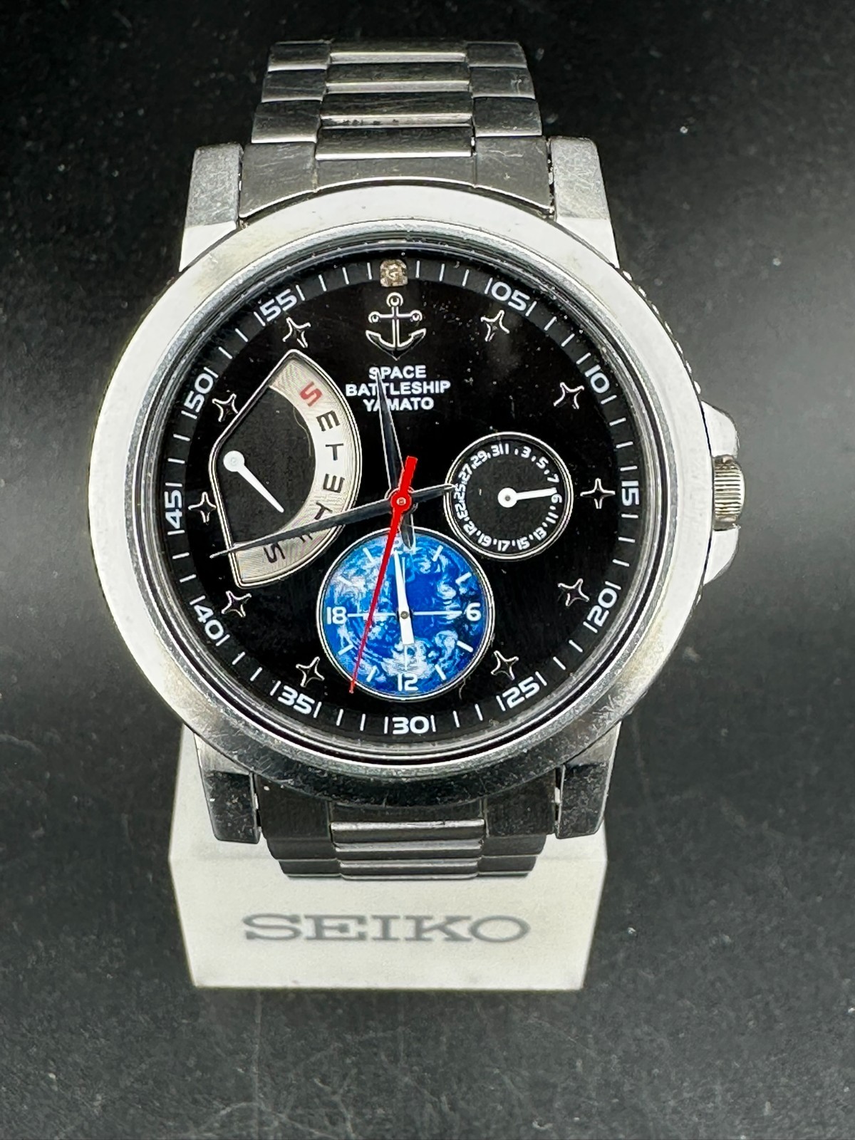 Seiko Men's Space Battleship Yamato 35th Anniv. Retrograde Day Date 39mm Quartz