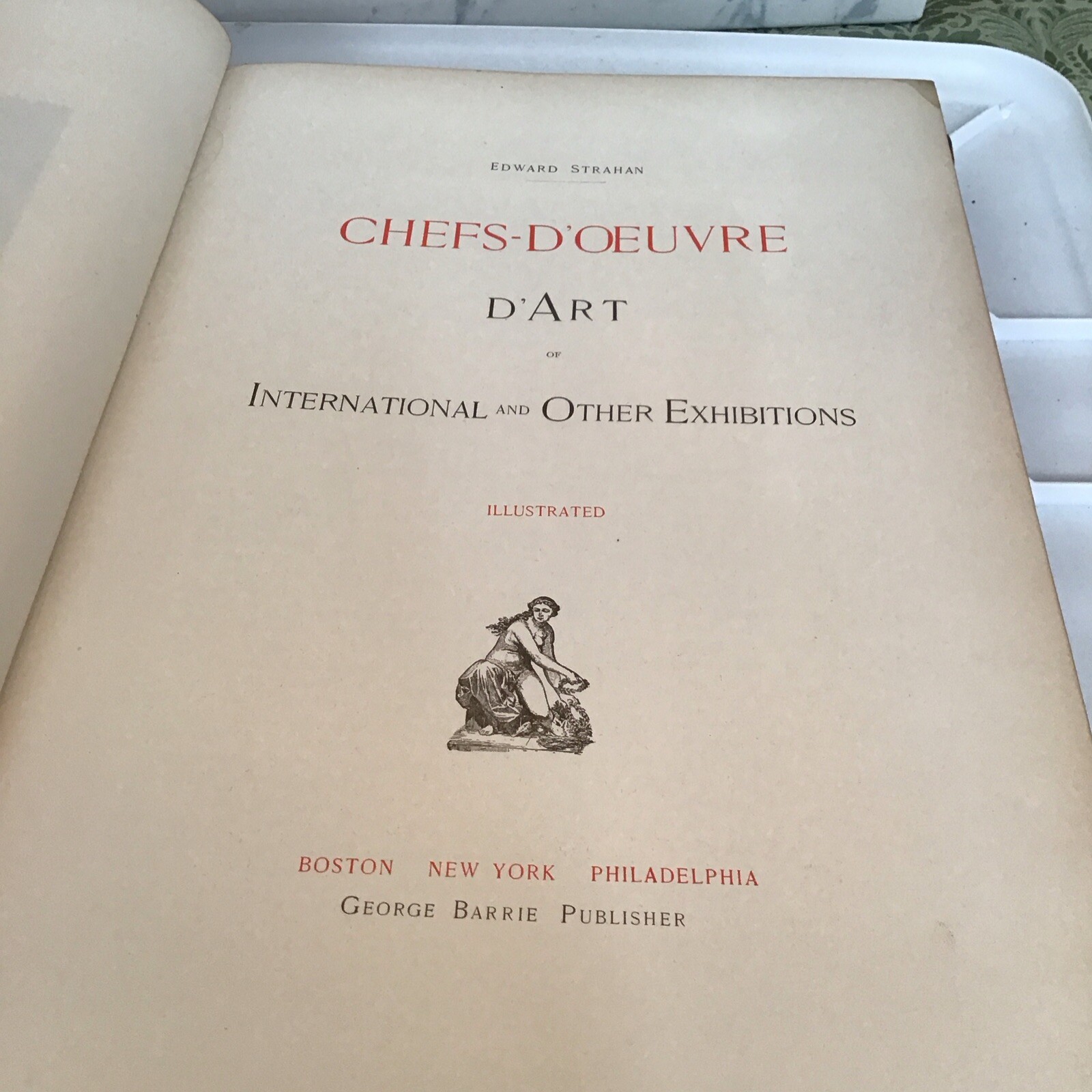 1884 THE CHEFS-D'OEUVRE D'ART OF THE INTERNATIONAL EXHIBITION Larger Folio Book