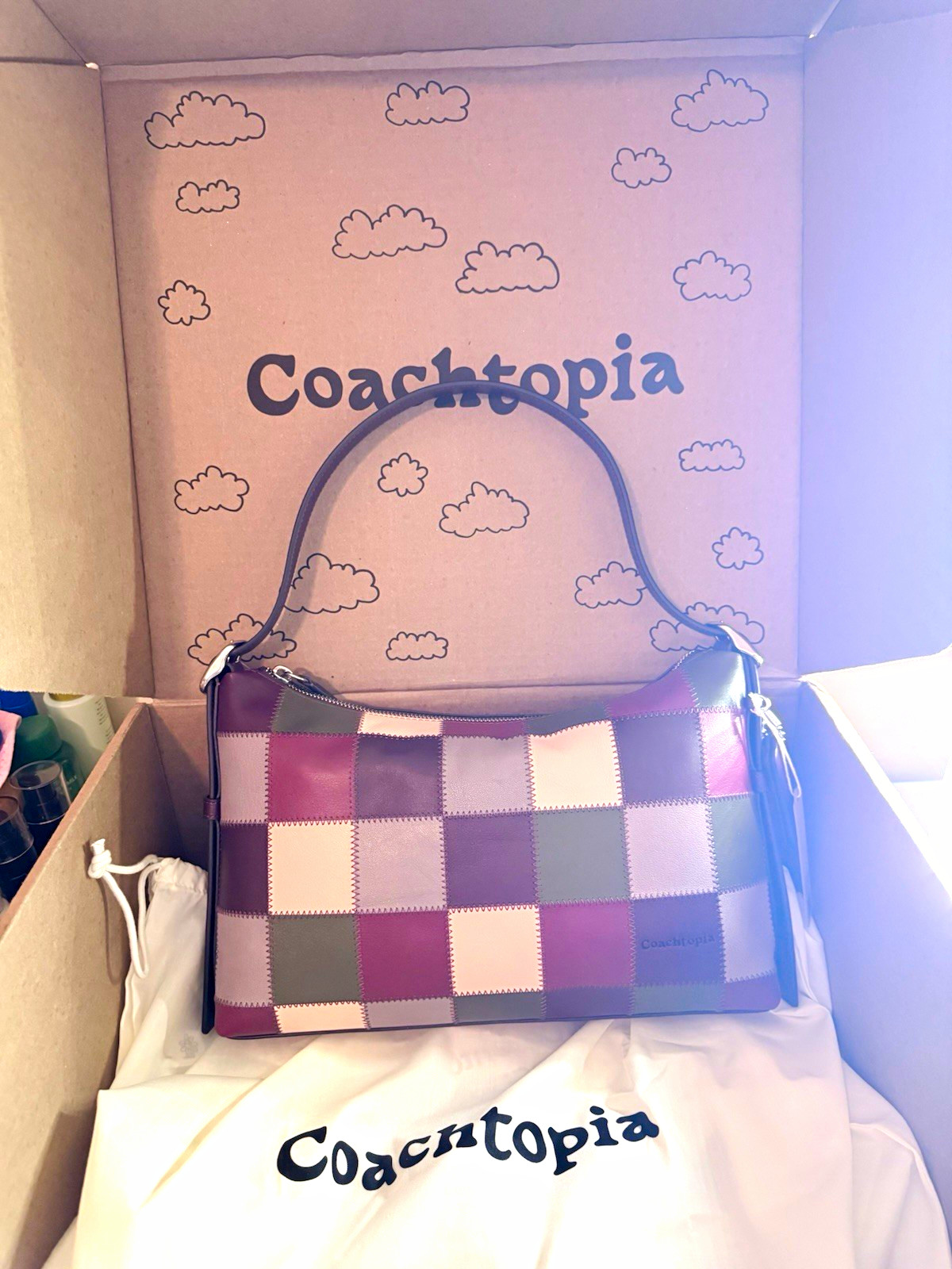 Coach Coachtopia Alter/Ego Slouchy Shoulder Bag – Dark Ruby/Olive – NWT