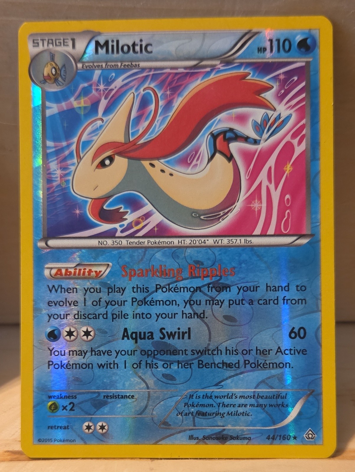 Milotic 44/160 XY - Primal Clash Reverse Holo Milotic 44/160 XY - Primal Clash Reverse Holo