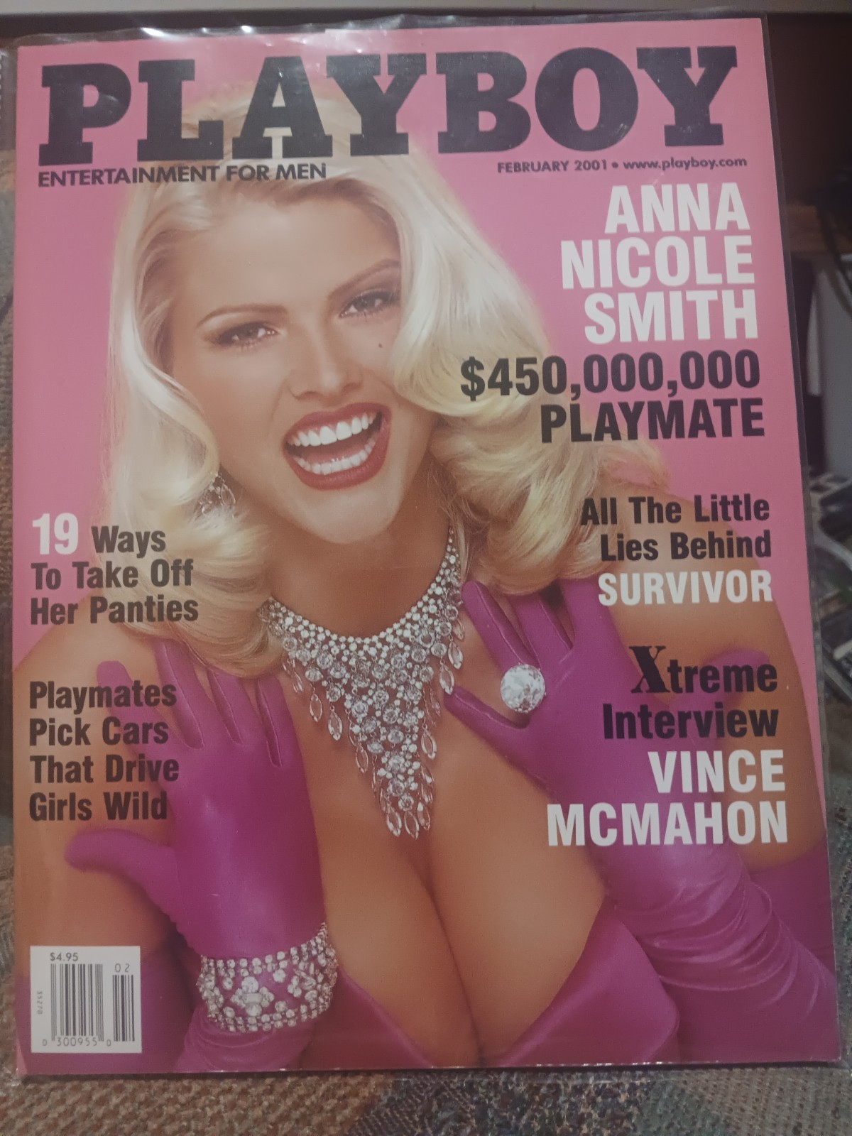  PLAYBOY Magazine Vol 48 #2 February 2001 Anna Nicole Smith  Really Nice