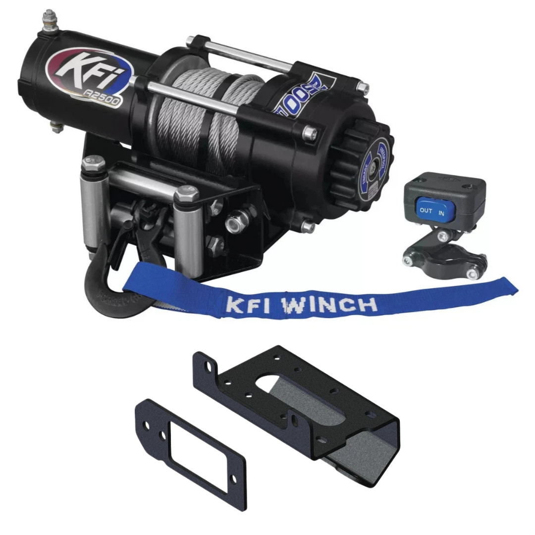 KFI UTV 2500lbs Winch & Mount 101905 Kit 2020-2026 Can-Am Defender 6X6HD10 KFI UTV 2500lbs Winch & Mount 101905 Kit 2020-2026 Can-Am Defender 6X6HD10
