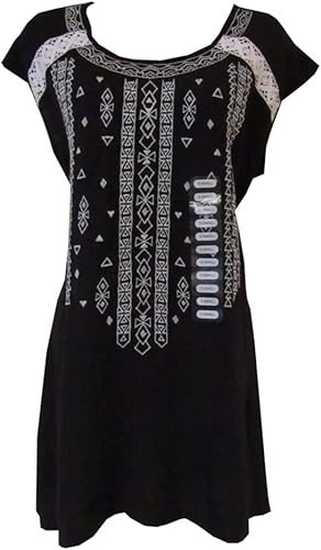 RXB Women\'s Black & White Sleeveless Shark Bite Top - Size L - NWT