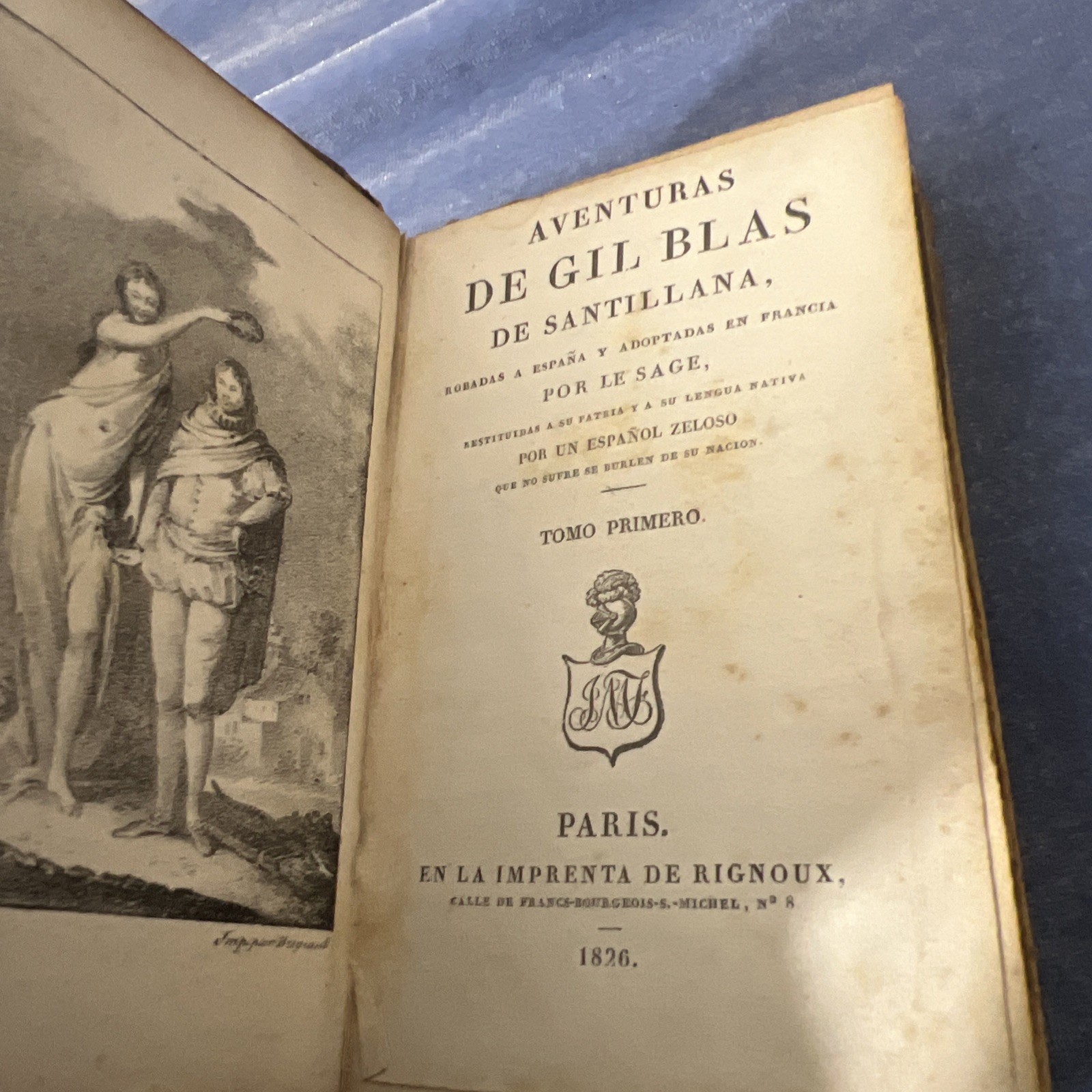 1826 “Aventuras de Gil Blas de Santillana” Complete 5-Volume Set
