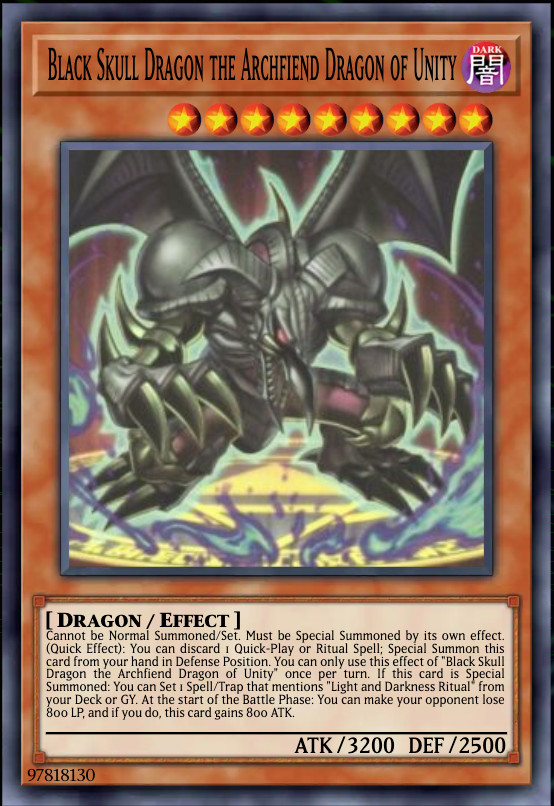 Yugioh Black Skull Dragon, the Archfiend of Unity Beyond the Brave PREORDER