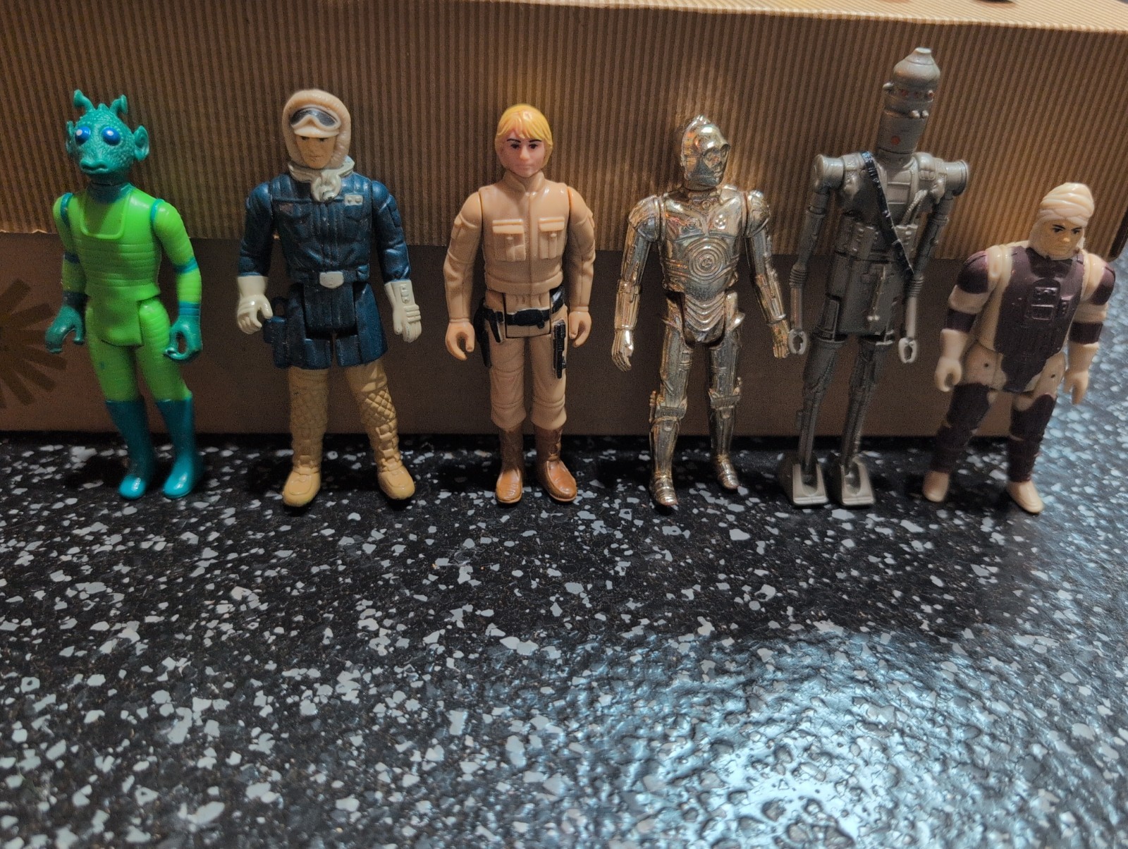 Star Wars Vintage Lot Of Six Figures Excellent Condition 