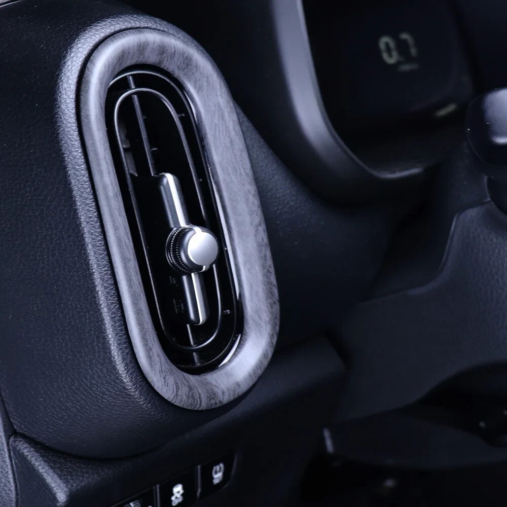 For Kia Picanto MK3 JA Wood Grain Dashboard Side Air Vent Outlet Cover Trim 2pcs