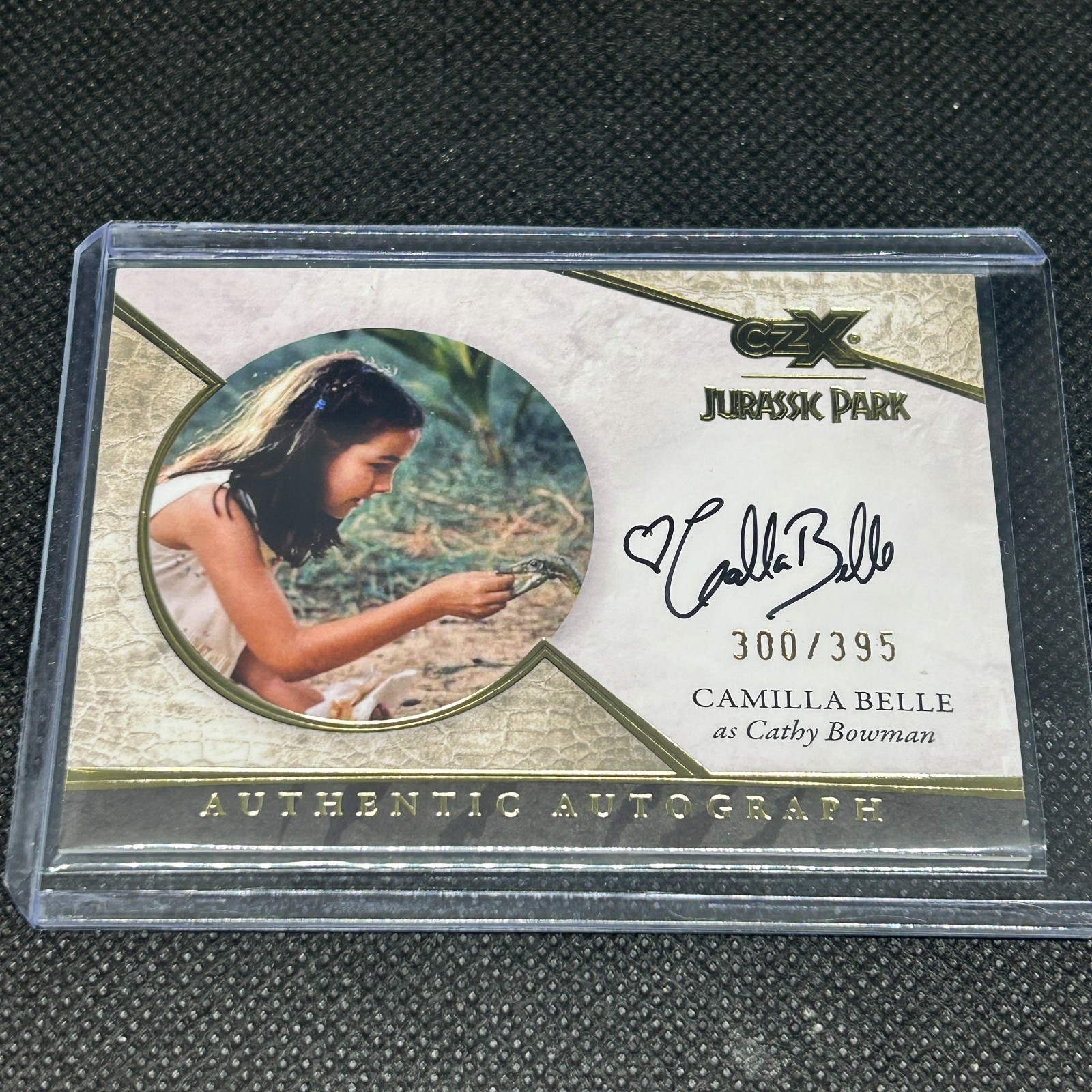 2026 JURASSIC PARK CRYPTOZOIC CZX CAMILLA BELLE AS CATHY BOWMAN AUTO #d 300/395
