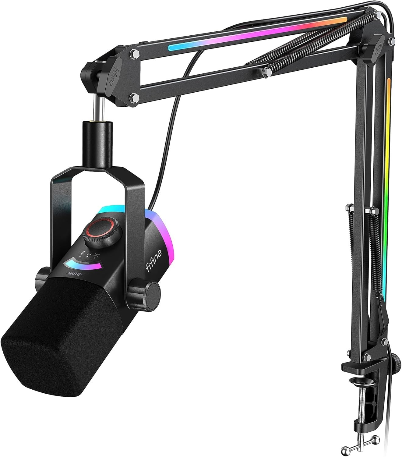 AmpliGame Gaming Microphone Kit, XLR/USB Dynamic PC Mic