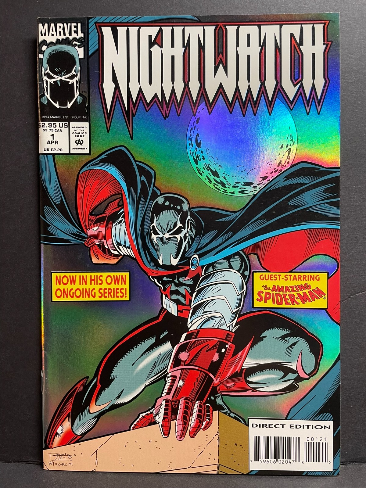 Nightwatch #1 NM- 1994 High Grade Marvel Comic Spider-man Appearance Nightwatch #1 NM- 1994 High Grade Marvel Comic Spider-man Appearance