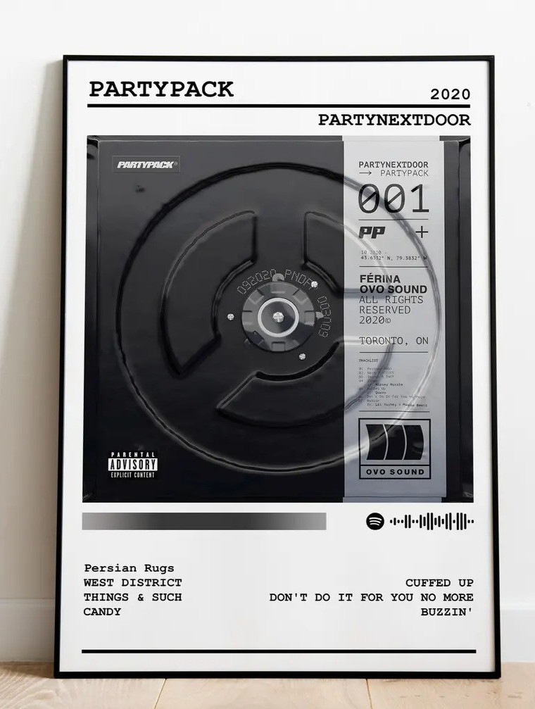 PARTYNEXTDOOR Party Pack Album Music Poster 24x36 Unframed