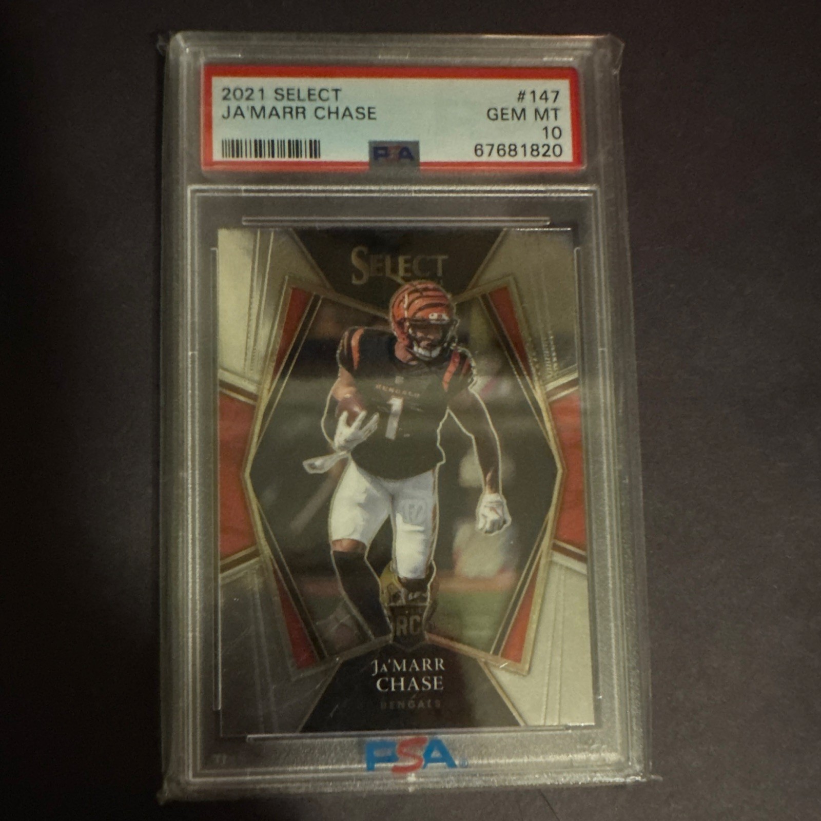 ROOKIE PSA 10 2021 Panini Select Premier Level Ja'Marr Chase #147