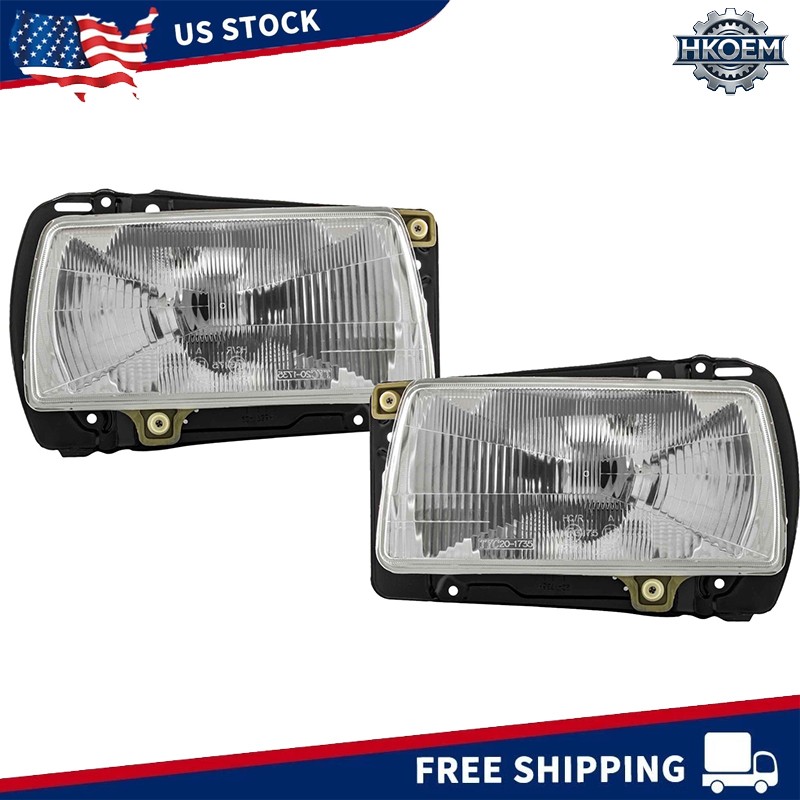 2X Headlight Head Light Lamp for VW Jetta MK2 1985 1986 1987 1988 1989 1990 1991