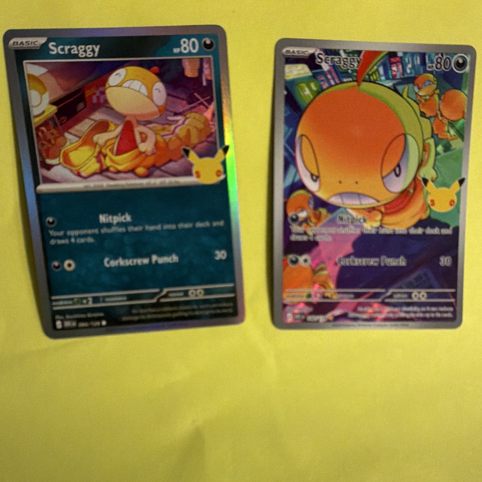 Nintendo Scraggy Holo 30th Anniversary 140/128 Eng 2026 80HP - 2 cards 094/128