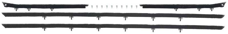 OER Window Felt Set 1968-1969 Firebird and Camaro Convertible W/O Door Moldings