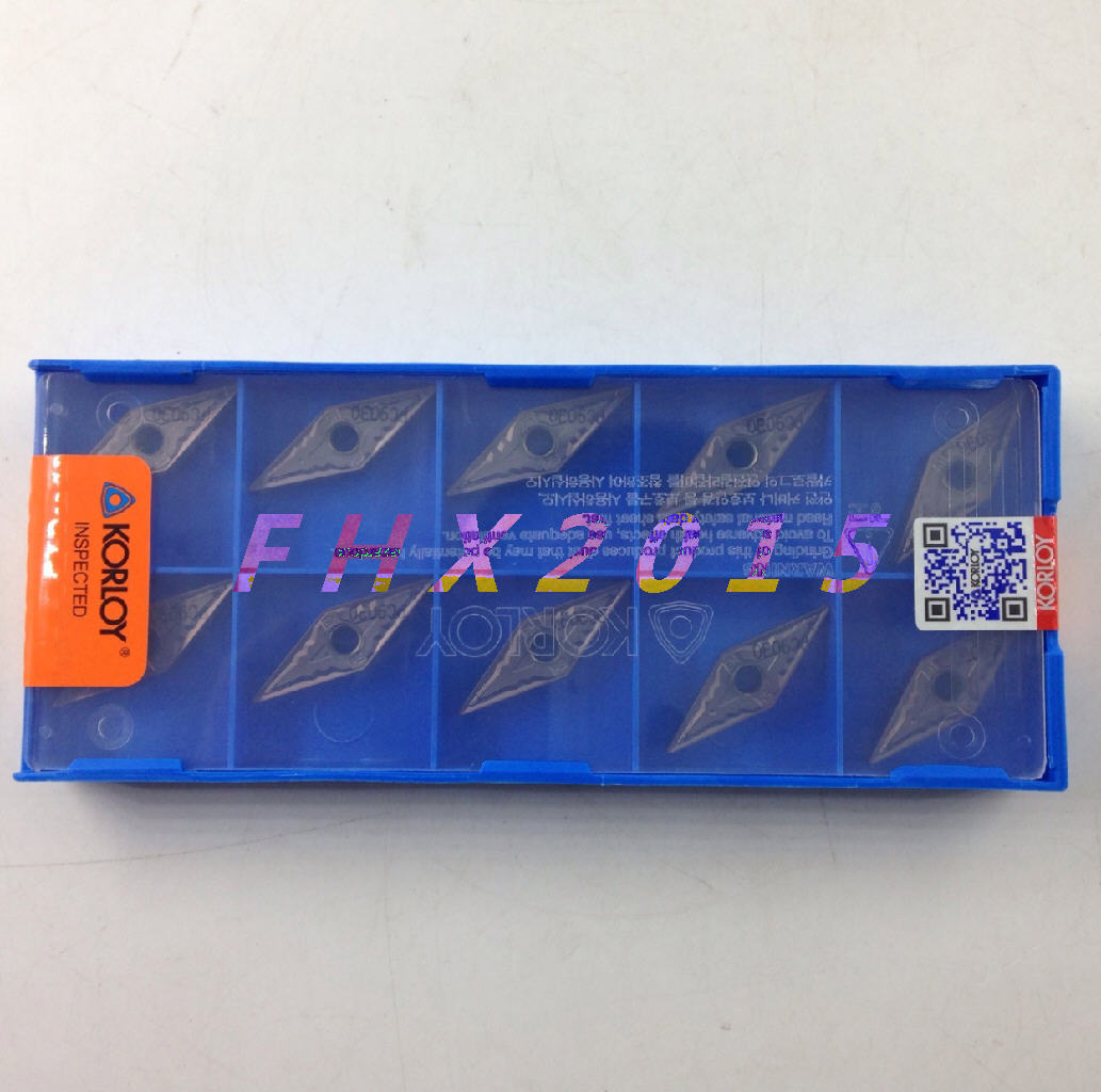 Korloy VNMG160404-HS PC9030 VNMG331-HS Carbide Inserts 10PCS/Box