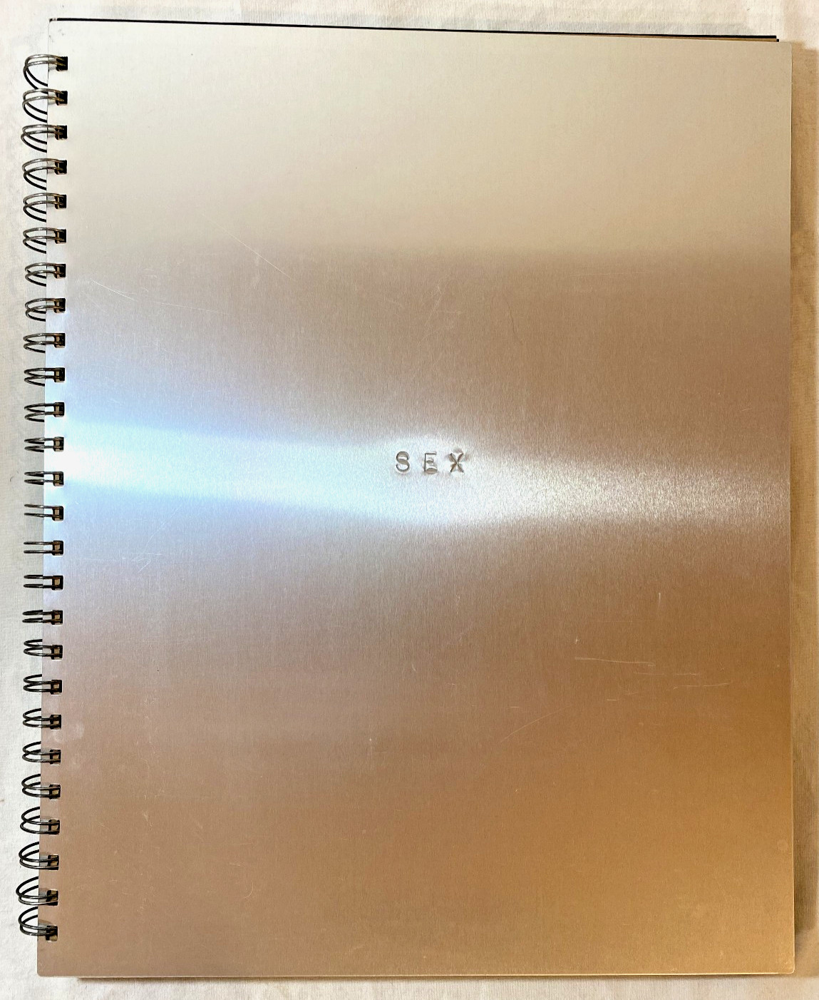 Madonna SEX Book ~ 1992 1st Printing ~ Spiral Bound Metal Cover w/Comic ~ No CD Madonna SEX Book ~ 1992 1st Printing ~ Spiral Bound Metal Cover w/Comic ~ No CD