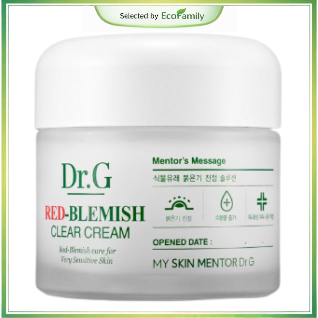 Dr.G Red Blemish Clear Cream 70ml Sensitive Skin Calming Daily Face Moisturizer