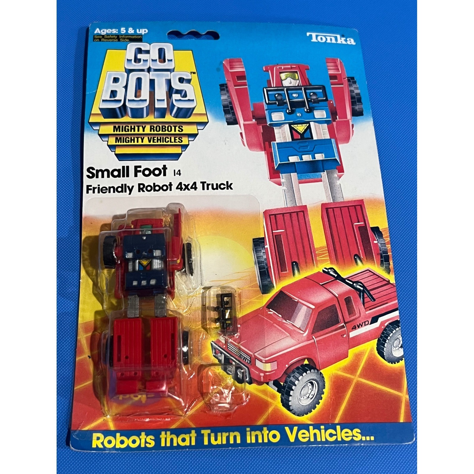 Vintage 1984 Tonka GoBots Small Foot 14 Friendly Robot 4x4 Truck Sealed Card Vintage 1984 Tonka GoBots Small Foot 14 Friendly Robot 4x4 Truck Sealed Card