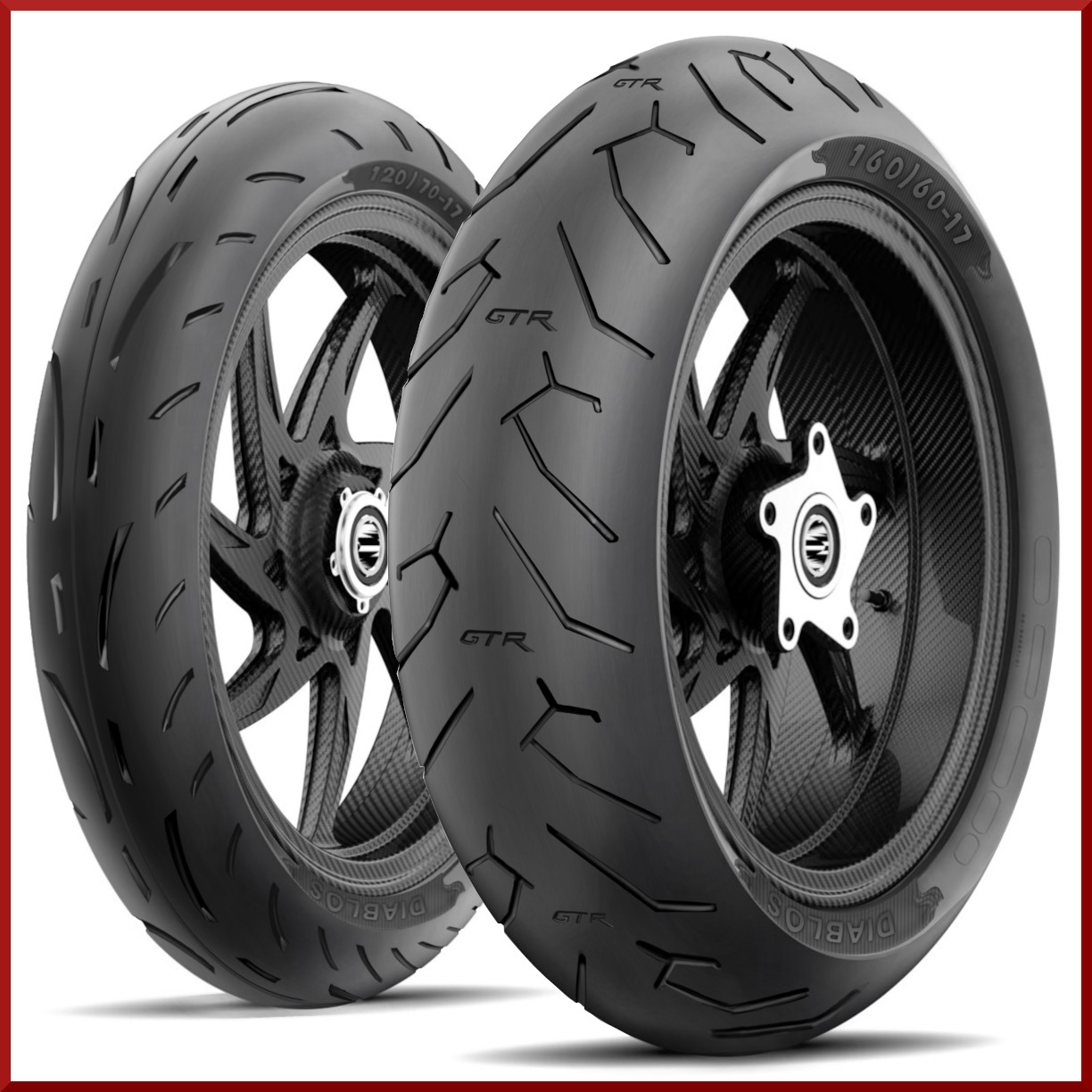 Roadmax 160/60-17 + 120/70-17  (75H) Motorcycle Tire SET (1Front + 1Rear) NEW